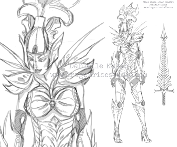 Alien Queen armor concept